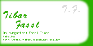 tibor fassl business card